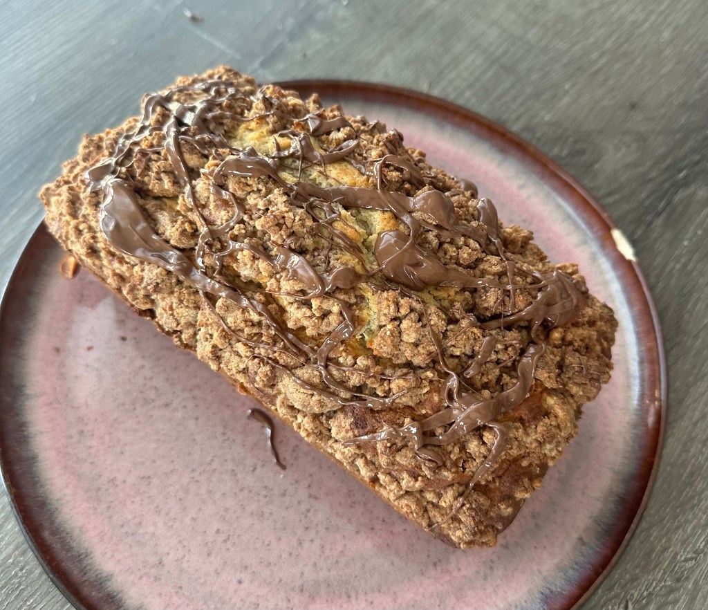 Banana Bread with Nutella Crumble&nbsp;Topping