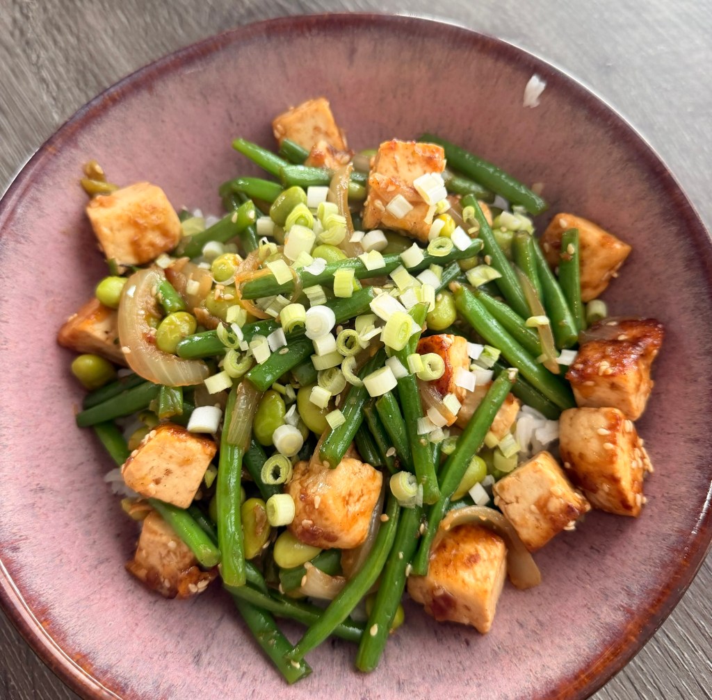 Quick Tofu and Green Bean Stir Fry